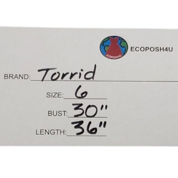 Torrid Womens Scoop Neck Long Sleeve Black Dress 6 - Picture 5 of 5